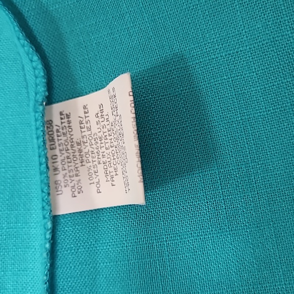 Vintage 80s Leslie Fay Teal Blazer - Picture 6 of 6